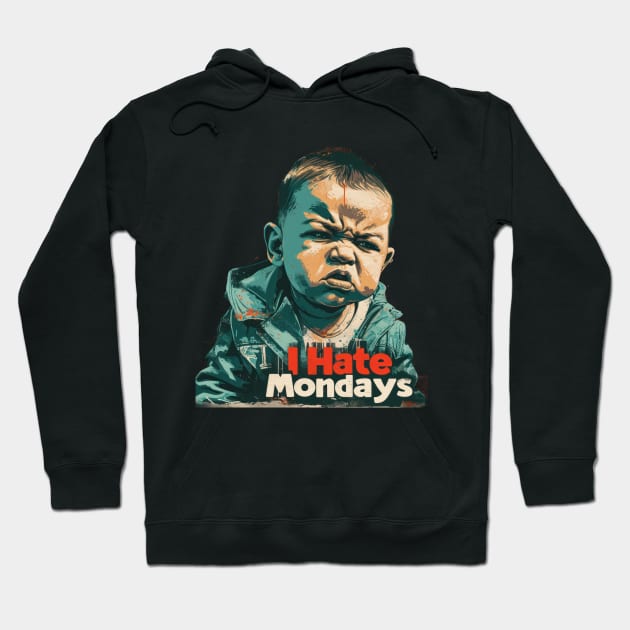 I Hate Mondays Hoodie by TooplesArt